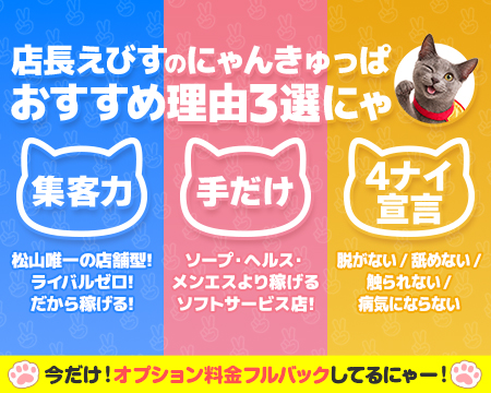 2980円 にゃんきゅっぱの求人バナー